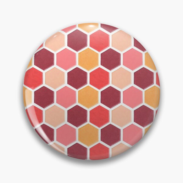 Item preview, Portuguese tiles in red hues and yellow pattern designed and sold by EllenLambrichts.