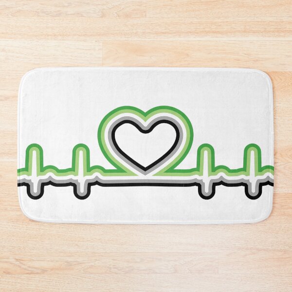 Item preview, Aromantic Pride Heartbeat designed and sold by Heartbeatsalad.