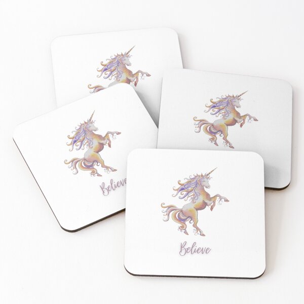 Item preview, Unicorn Believe Positive minimal Design designed and sold by HiddenPuppets.