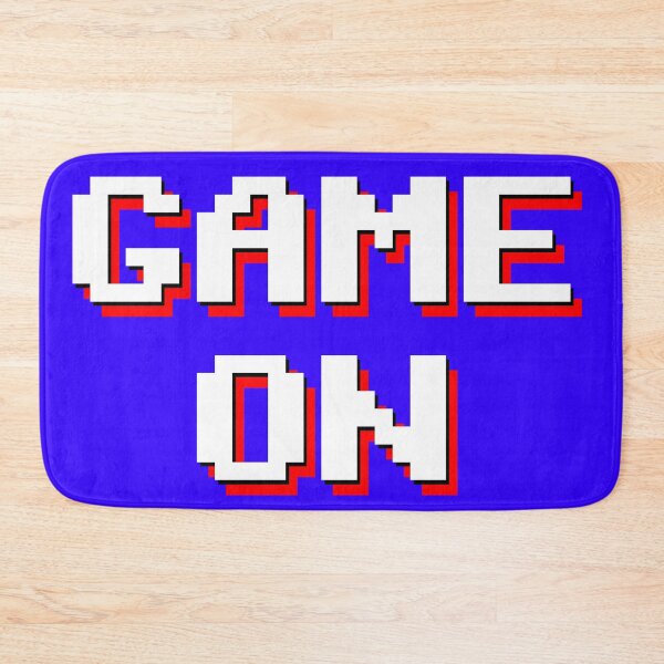 Item preview, Cute pixelated Game On blue background designed and sold by PincGeneral.