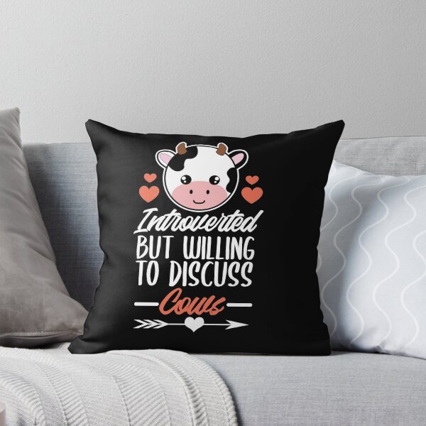 Item preview, Introverted but willing to discuss cows designed and sold by MYNAMEISSSOZI.