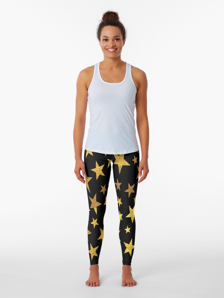 Black Star Pattern Leggings