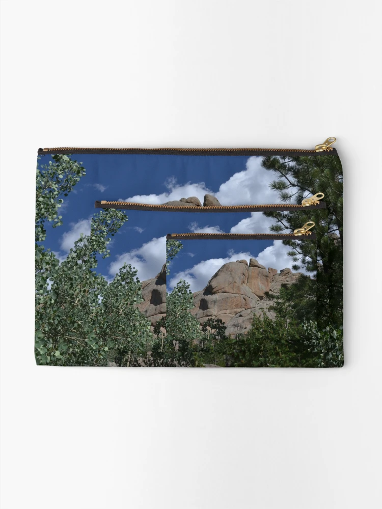 Thumbnail 2 of 4, Zipper Pouch, Lumpy Ridge rockies designed and sold by Amanda Huggins.
