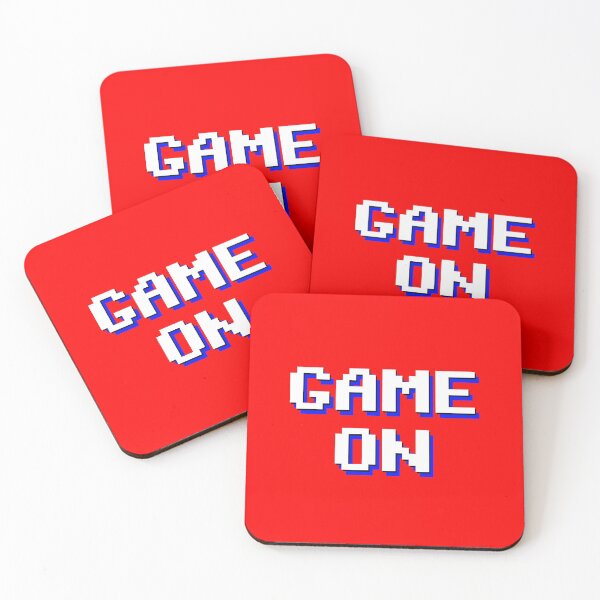 Item preview, Cute pixelated Game On red background designed and sold by PincGeneral.