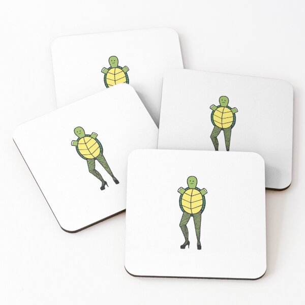 Item preview, Sheldon the Sexy Turtle (w/ green legs and fishnets) designed and sold by ssolid-shop.