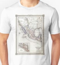 Vintage Map of Mexico (1852) Unisex T-Shirt