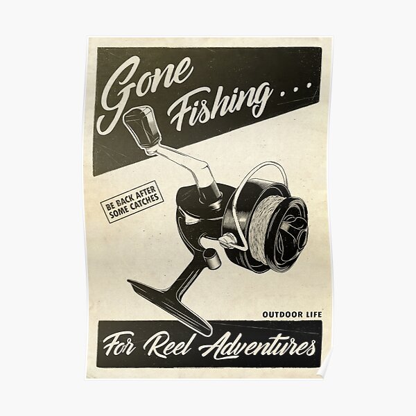 Parti à la pêche Poster