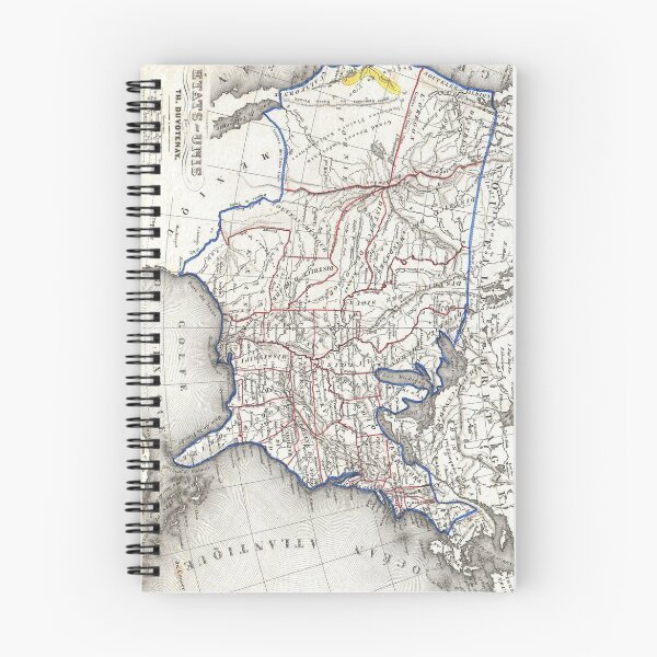 Item preview, Vintage United States Gold Rush Regions Map (1852) designed and sold by BravuraMedia.