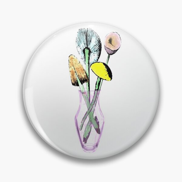 Item preview, Mushrooms in a Vase Retro Colorful Art Design designed and sold by kmcs.