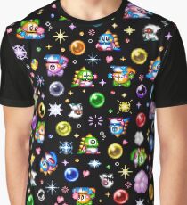 Bubble Bobble - Black Graphic T-Shirt