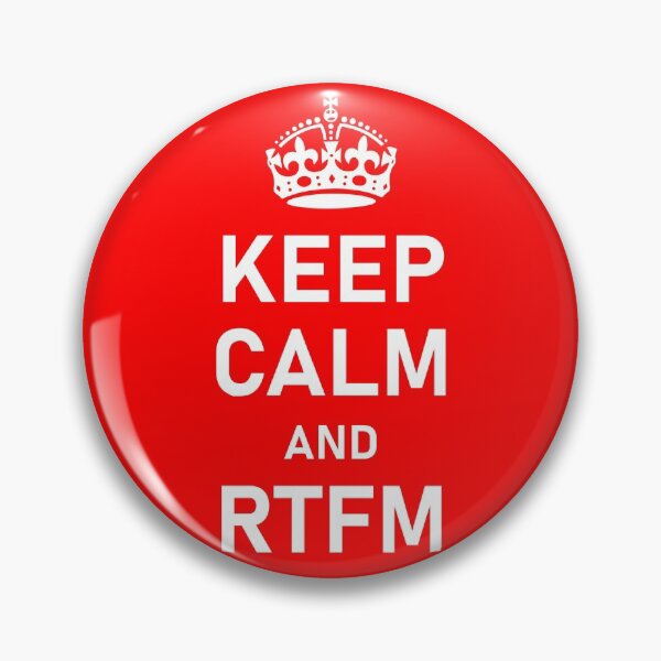 Item preview, KEEP CALM AND RTFM designed and sold by T-paw.
