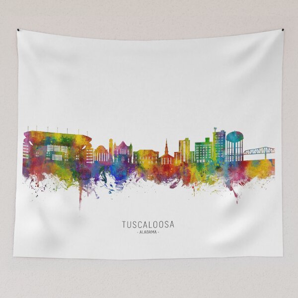 Item preview, Tuscaloosa Alabama Skyline designed and sold by ArtPrints.