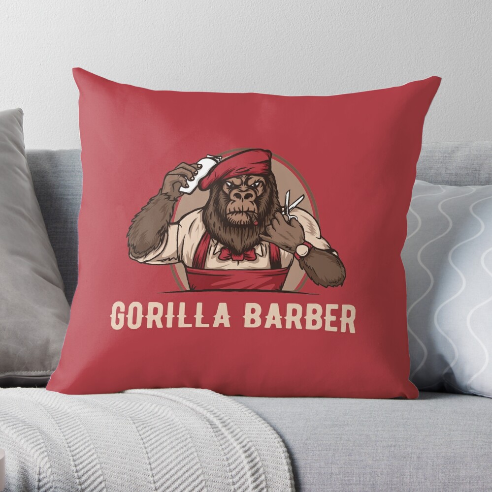 Gorilla Throw Pillows, Cases