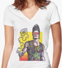 Fight Club #2 *69 dude Women's Fitted V-Neck T-Shirt