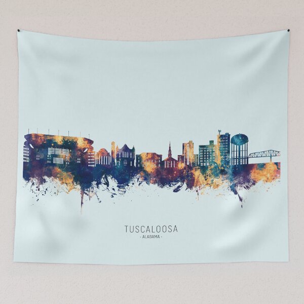 Item preview, Tuscaloosa Alabama Skyline designed and sold by ArtPrints.