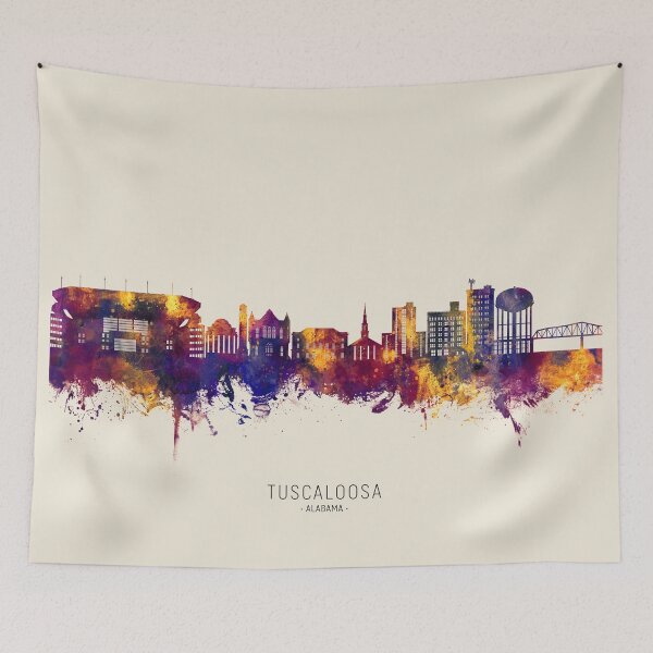 Item preview, Tuscaloosa Alabama Skyline designed and sold by ArtPrints.