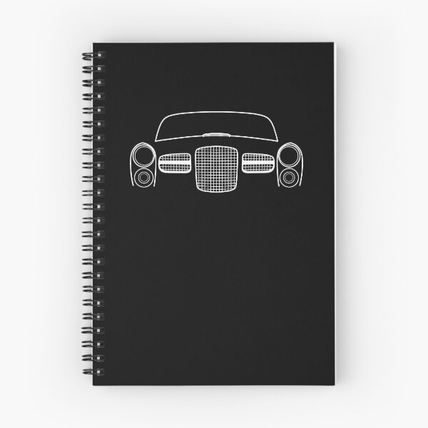 Item preview, Facel Vega HK500 1960s classic car white outline graphic designed and sold by soitwouldseem.