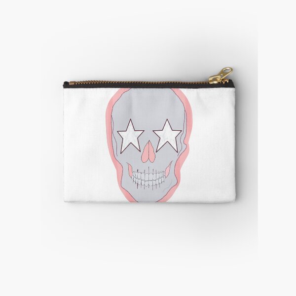 Item preview, pink star eyed skull designed and sold by mollsdesignss.