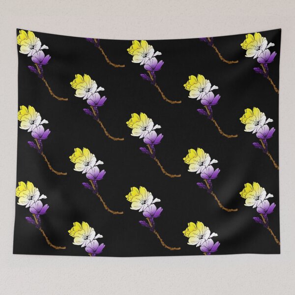 Item preview, Non-binary pride flower designed and sold by SpaceHead-Art.