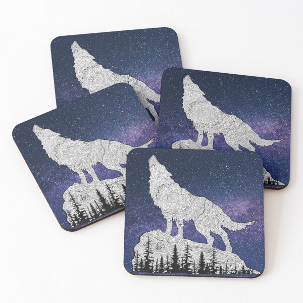 Item preview, Wolf and Milky Way designed and sold by MoonNRoselyne.