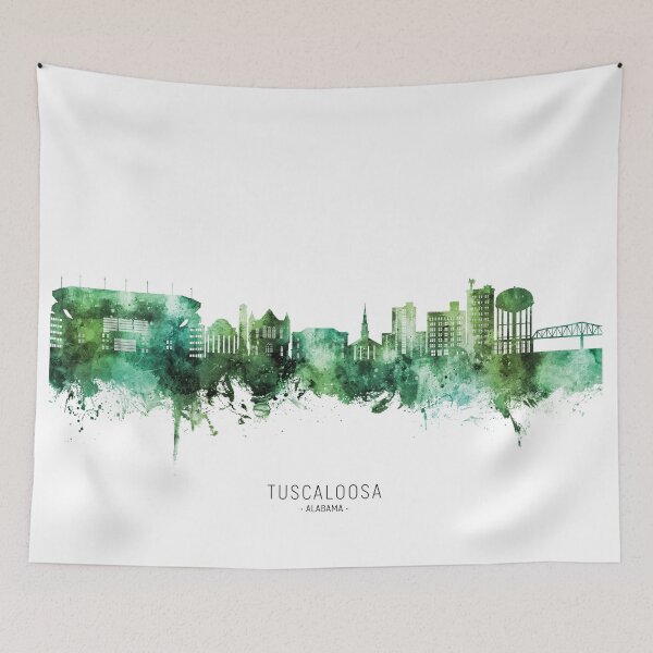 Item preview, Tuscaloosa Alabama Skyline designed and sold by ArtPrints.