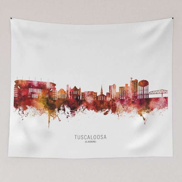 Item preview, Tuscaloosa Alabama Skyline designed and sold by ArtPrints.