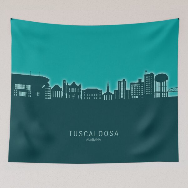 Item preview, Tuscaloosa Alabama Skyline designed and sold by ArtPrints.