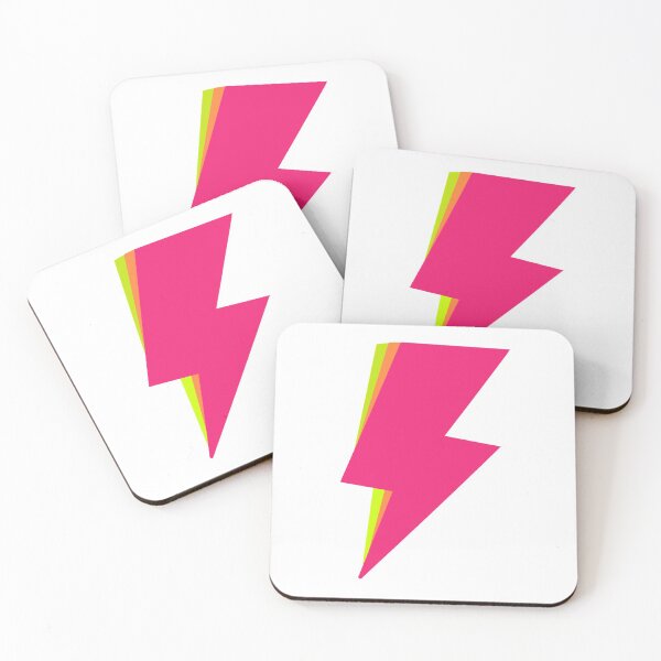 Item preview, neon layered lightning bolt designed and sold by mollsdesignss.