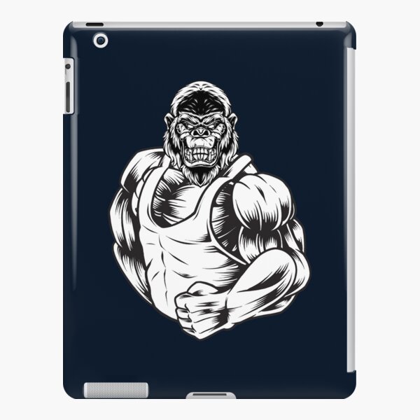 Strong ape gorilla gym workout fitness bodybuilding Sticker for