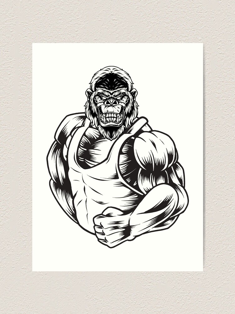 Gorilla Gym | Metal Print