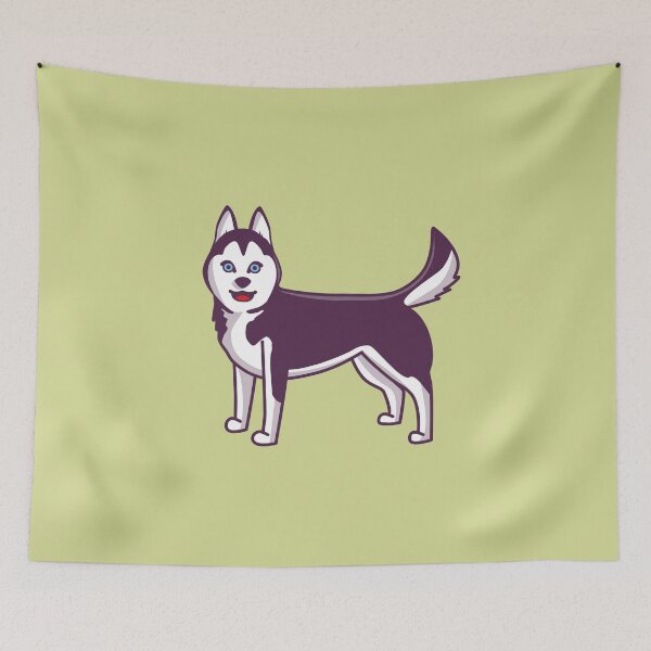 Item preview, Cute Kawaii Husky Dog designed and sold by HappyTees Lab.