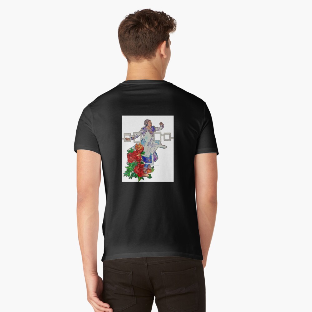 Item preview, V-Neck T-Shirt designed and sold by kittthomasart.