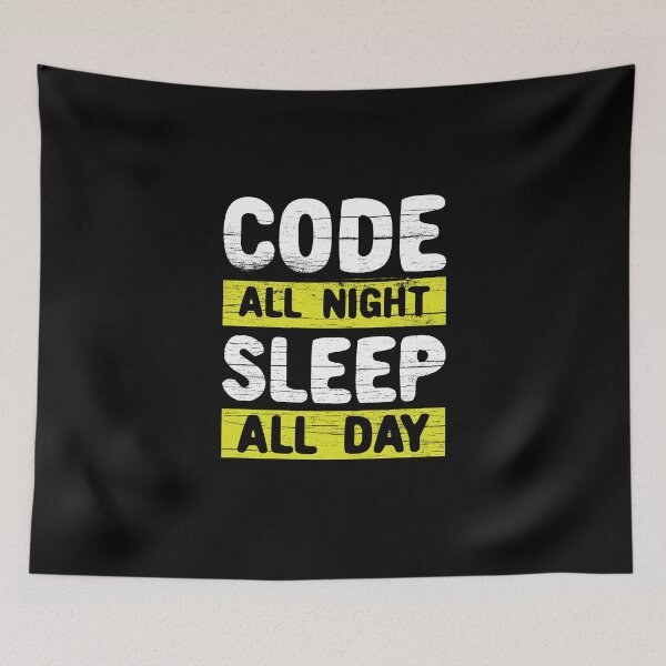 Item preview, Code All Night Sleep All Day designed and sold by Dan66.