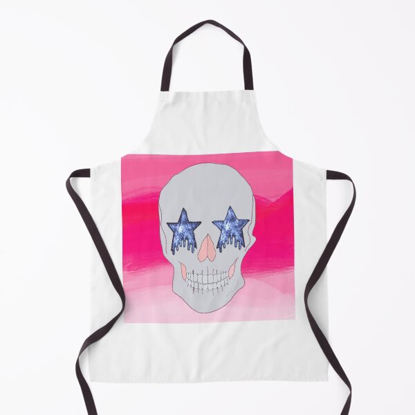 Item preview, pink star eyed skull designed and sold by mollsdesignss.