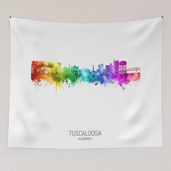 Item preview, Tuscaloosa Alabama Skyline designed and sold by ArtPrints.
