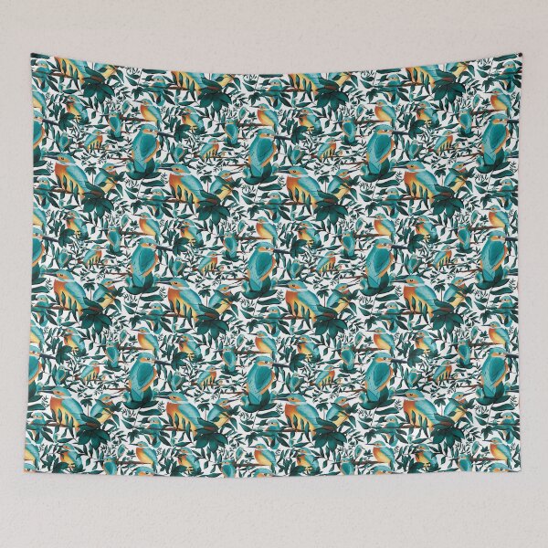 Item preview, Kingfishers Pattern designed and sold by zyrapaint.