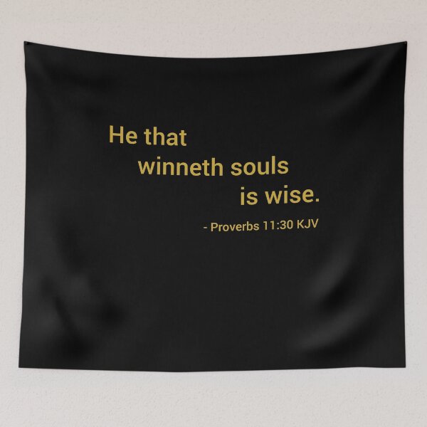 Item preview, Proverbs 11:30 KJV Modern Gold Print designed and sold by VerShirts.