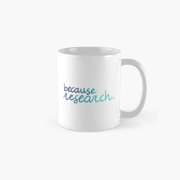 because research. (blues) Classic Mug