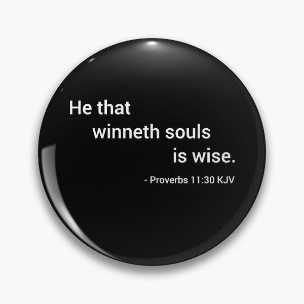 Item preview, Proverbs 11:30 KJV Modern White Print designed and sold by VerShirts.
