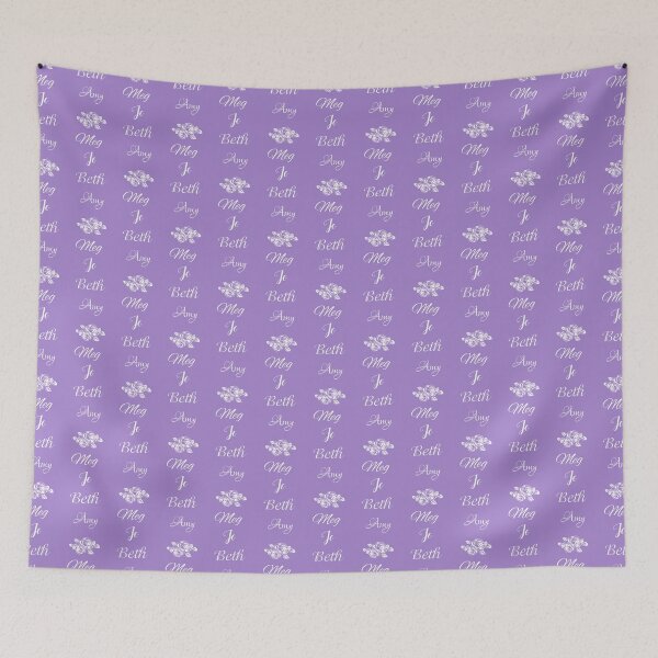 Item preview, Little Women Names on Purple - Meg, Jo, Beth and Amy March designed and sold by Some Little Good.