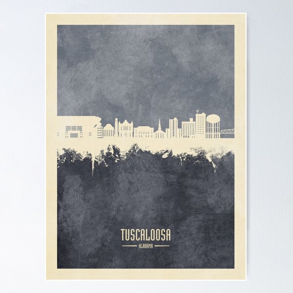 Item preview, Tuscaloosa Alabama Skyline designed and sold by ArtPrints.