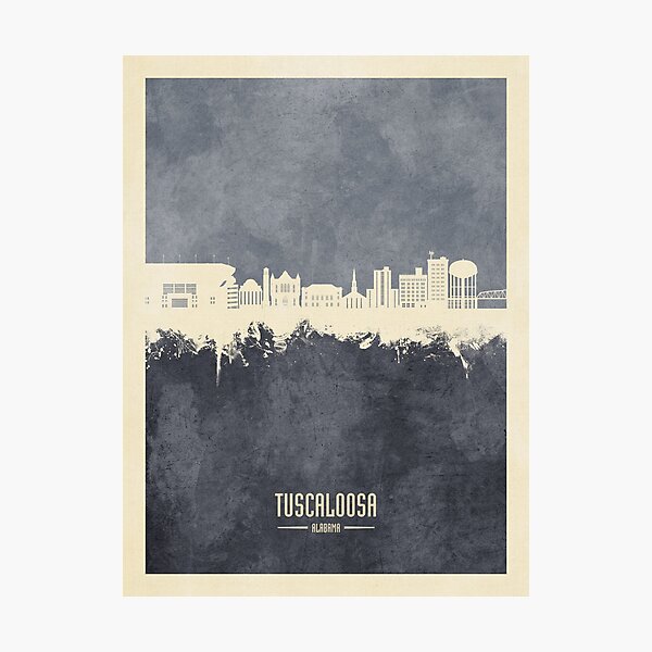 Item preview, Tuscaloosa Alabama Skyline designed and sold by ArtPrints.