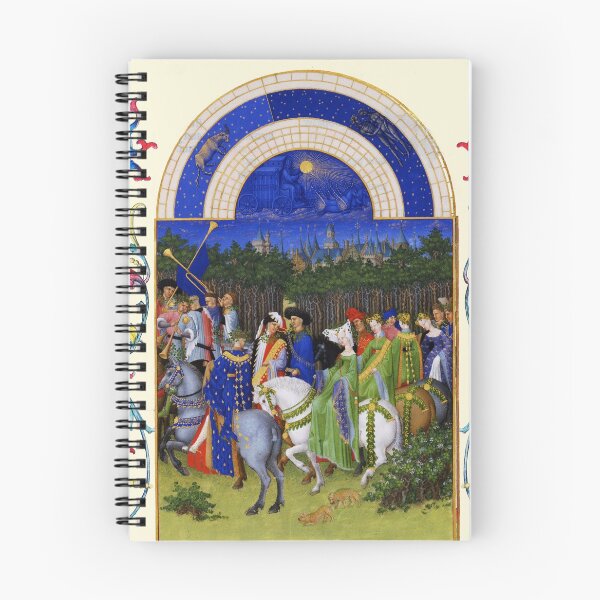 Item preview, MONTH OF MAY, GEMINI ,MERCURY AND TAURUS  Très Riches Heures du Duc de Berry ,Book Of Hours designed and sold by BulganLumini.