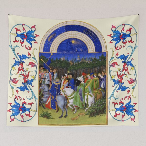 Item preview, MONTH OF MAY, GEMINI ,MERCURY AND TAURUS  Très Riches Heures du Duc de Berry ,Book Of Hours designed and sold by BulganLumini.