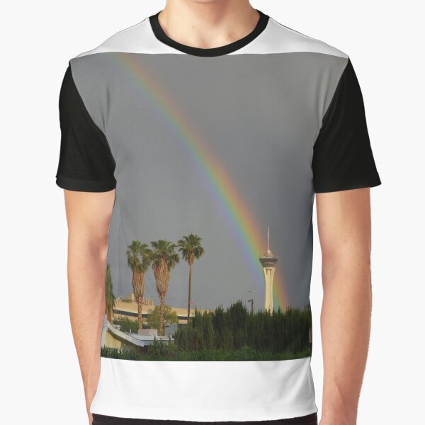 Rainbow & Stratosphere Tower Graphic T-Shirt