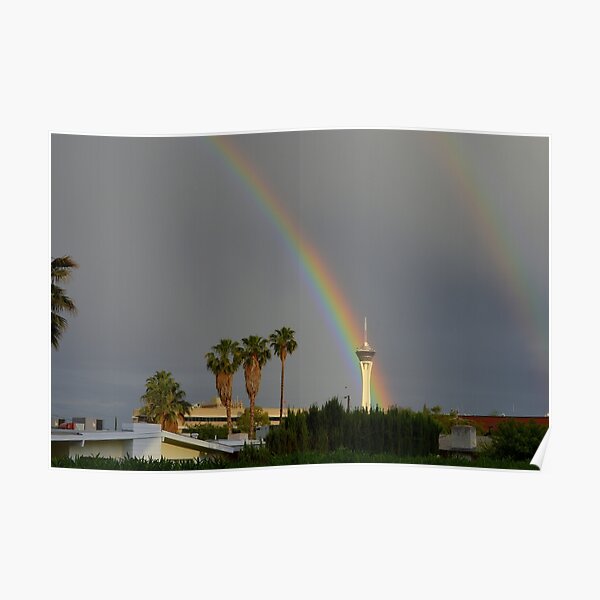Rainbow & Stratosphere Tower Poster