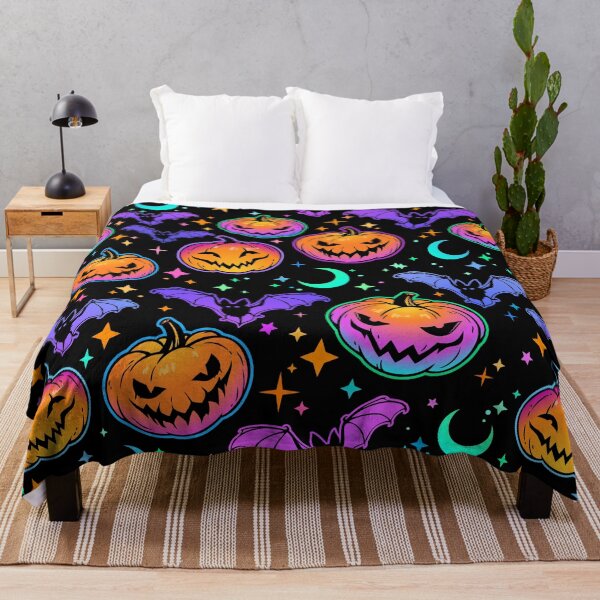 Item preview, Spooky Pumpkins & Spooky Bats but at night! designed and sold by WowThatsAwful.