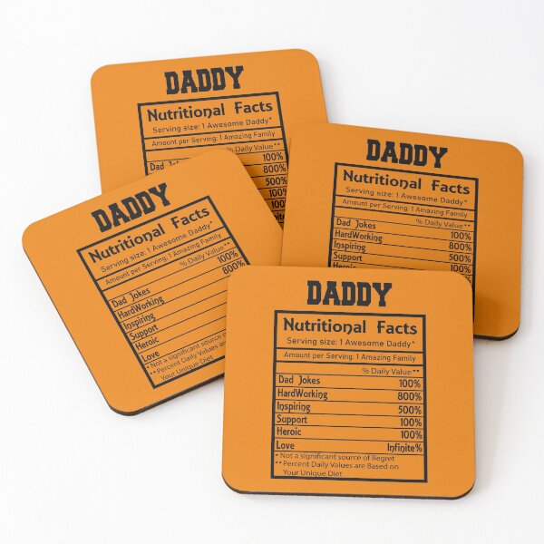 Item preview, FYI Daddy Nutritional Facts designed and sold by TeesbyGinyard.