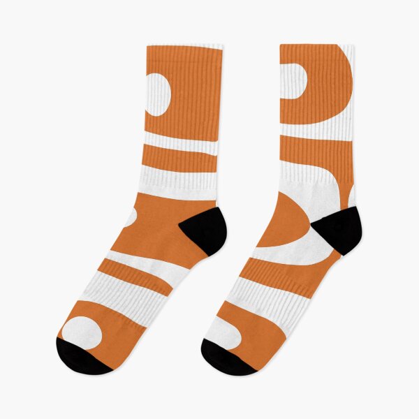 Item preview, Mid Century Modern Piquet Abstract Pattern in Burnt Orange and White designed and sold by kierkegaard.