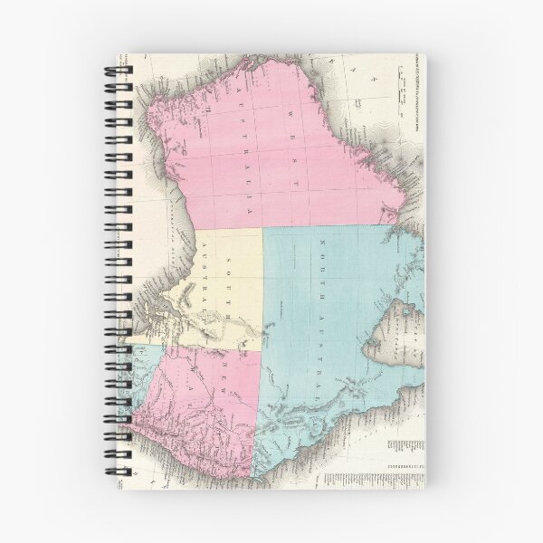 Item preview, Vintage Map of Australia (1855) designed and sold by BravuraMedia.